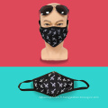 Adi Fashion Black Custom Logo Coton Copton Mash Masks réutilisables Masques de visage lavable à respiration avec filtres Elastic Earloop